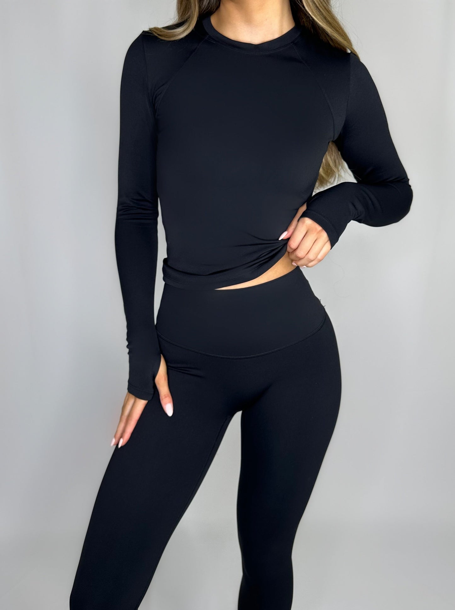 Second Skin Long Sleeve Tee - Black